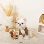 リスさんギンガムチェックリボンぬいぐるみ