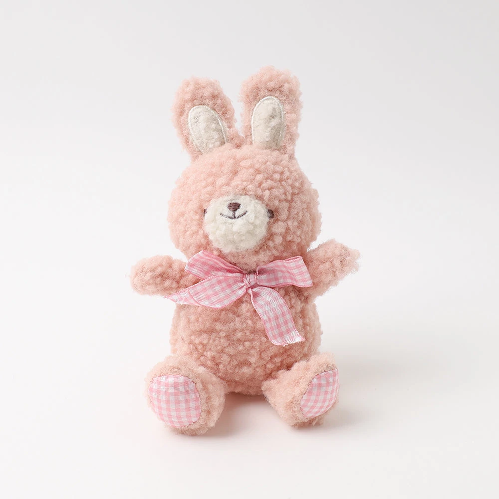 product_image_1763709783 うさぎさんギンガムチェックリボンぬいぐるみ