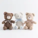 くまさんギンガムチェックリボンぬいぐるみ