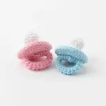 手編みのおしゃぶりおもちゃ
