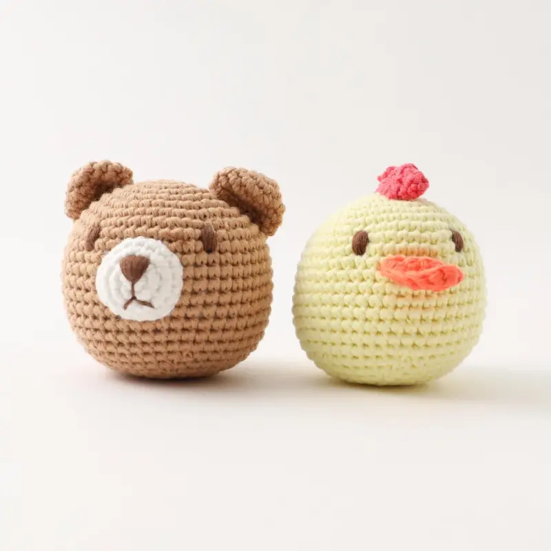 手編みコットンアニマルトイ