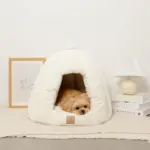 ファードーム型セミクローズドファーペットハウス クッション付