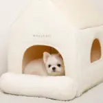 ナチュラル小窓付きコーデュロイペットハウス