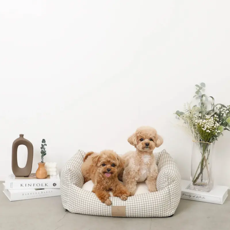 ギンガムチェッククッションベッド