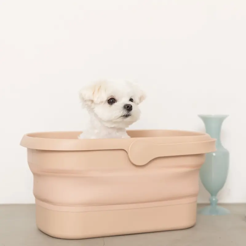 折りたたみ持ち手付ペットバス