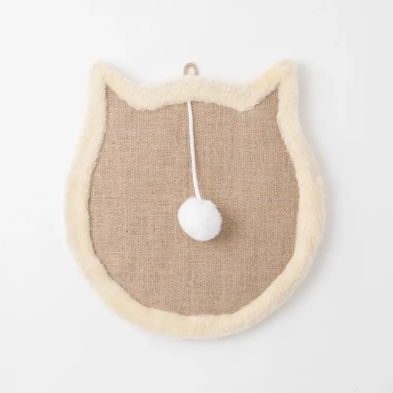 ねこ型壁掛け爪とぎマット