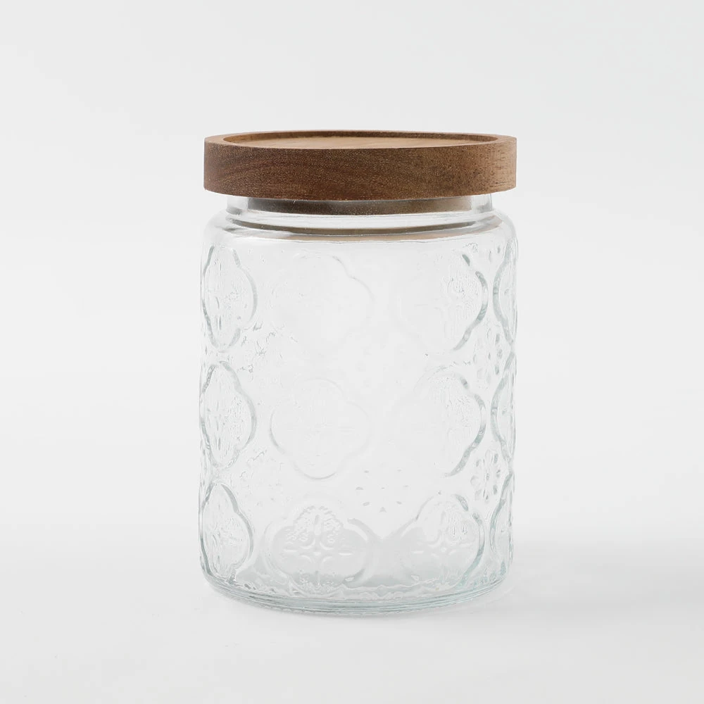 product_image_1763725635 レトロ柄ウッド蓋ガラスキャニスター