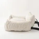 ストライプふんわりドライブペットベッド