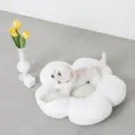 ファーフラワークッションベッド