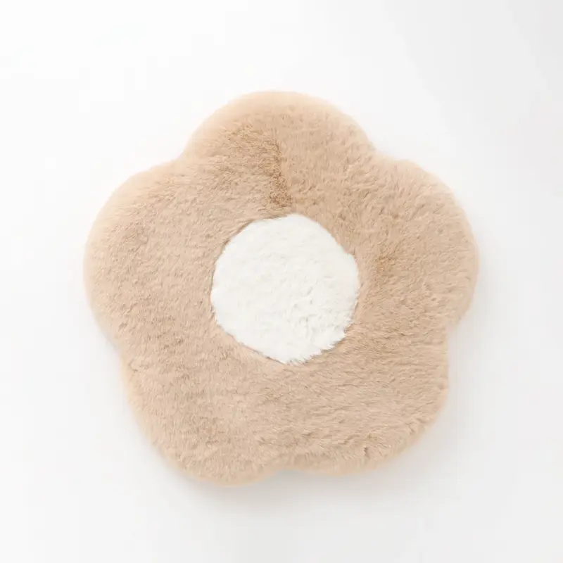 ファーフラワーペットベッドマット