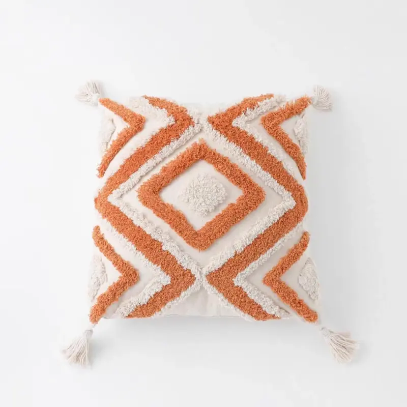 ジグザグフリンジクッション