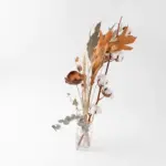 ガラスフラワーベース ゴールド淵