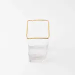 ガラスフラワーベース ゴールド淵