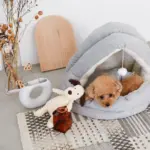 ポンポン付セミクローズドベッド S