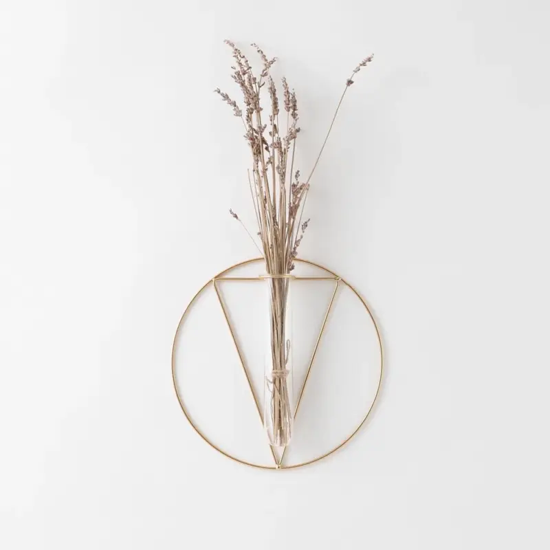 サークル型ウォールフラワーベース フック付