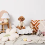 トライアングル柄フリンジクッション