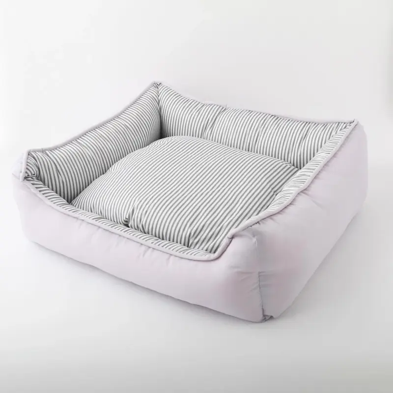 リバーシブルクッションストライプベッド