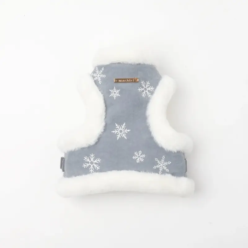 スノー刺繍ハーネス+リードSET【名入れ刺繍対応】