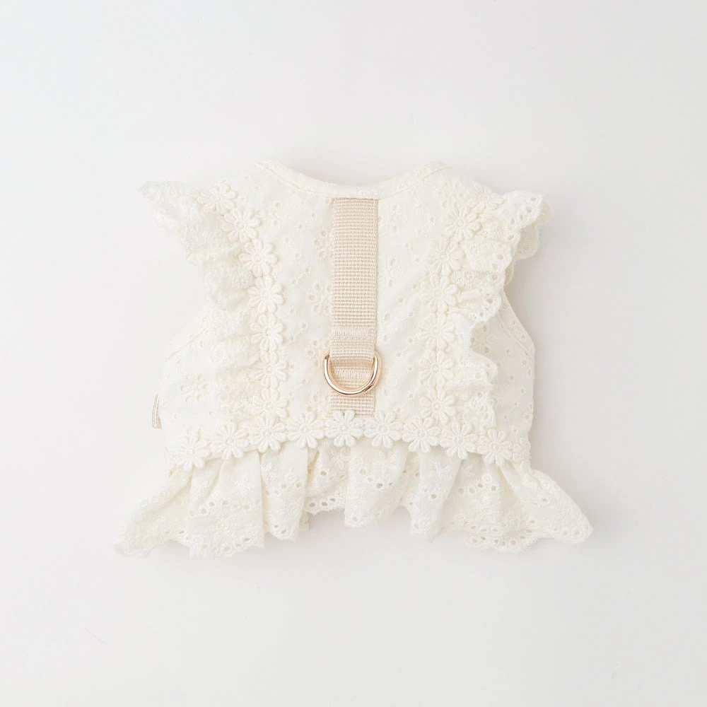 product_image_1763950227 コットンレースフリルハーネス+リードSET【名入れ刺繍対応】