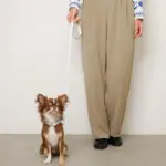 ギンガムチェックいちごフラワーチャームカラー+リードSET【名入れ彫刻対応】