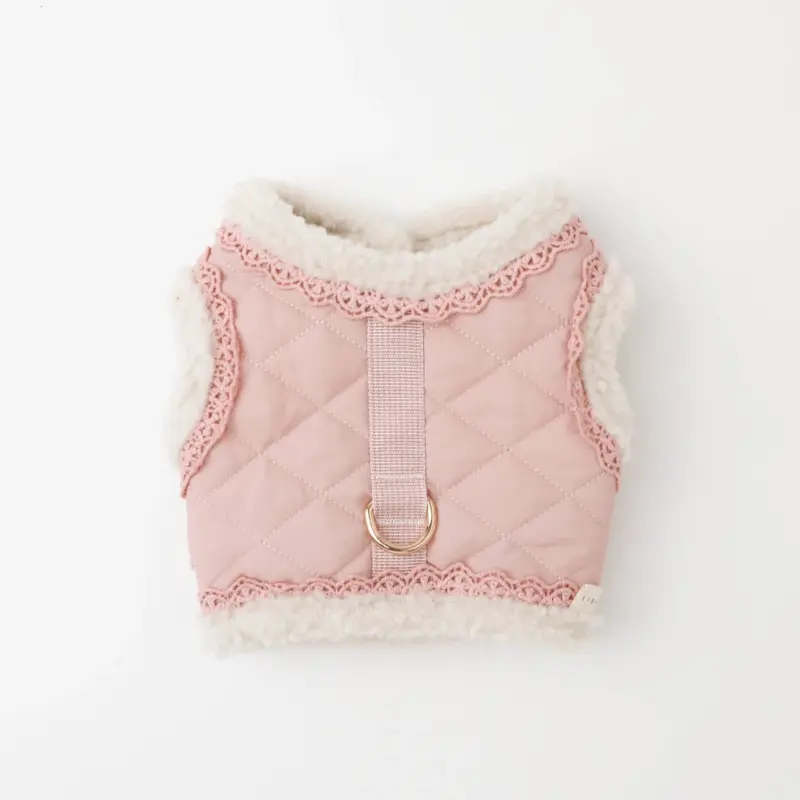 キルティングボアレースハーネス+リードSET【名入れ刺繍対応】