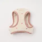 ボアハート刺繍ハーネス＋リードSET【名入れ刺繍対応】