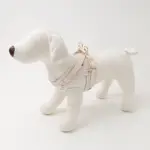 リンゴ柄刺繍ハーネス+リードSET【名入れ刺繍対応】