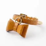 オーストレザーリボンペンダントカラー【名入れ彫刻対応】