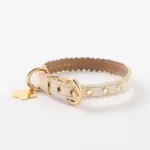 なみなみフラワーチャームレザーカラー【名入れ彫刻対応】