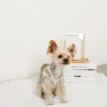 チューリップ柄ハーネス+リードSET【名入れ刺繍対応】