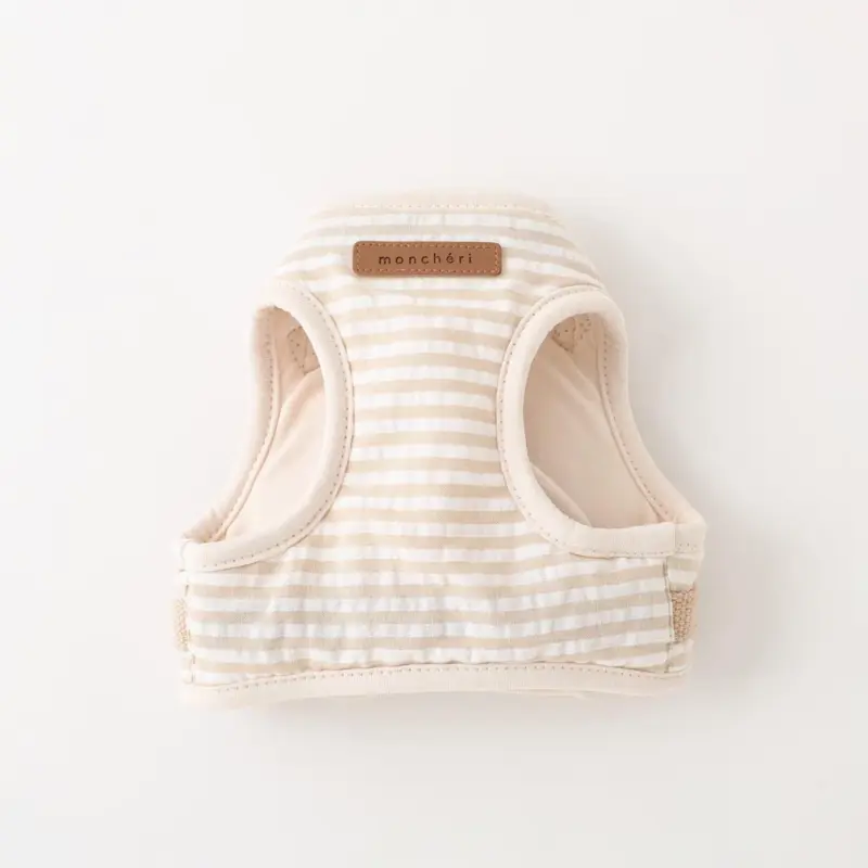 ボーダー冷感ハーネス＋リードSET【名入れ刺繍対応】