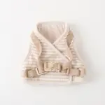 ボーダー冷感ハーネス＋リードSET【名入れ刺繍対応】