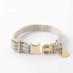 チェックカラー＋リードSET【名入れ彫刻対応】