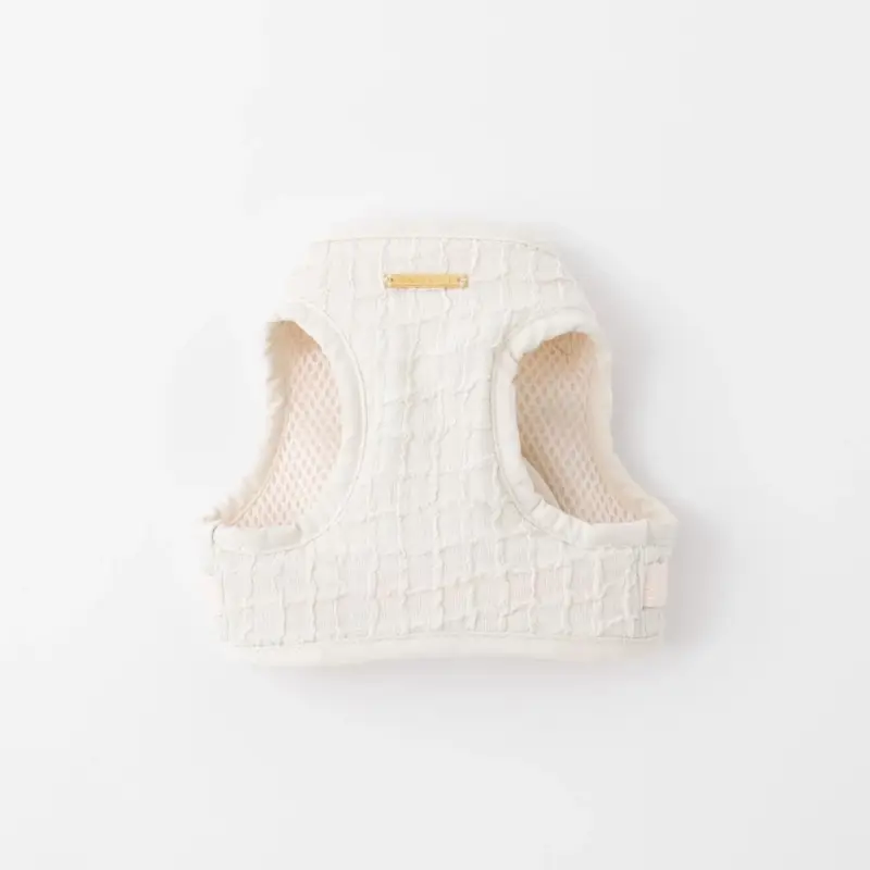 ぽこぽこチェックハーネス＋リードSET【名入れ刺繍対応】