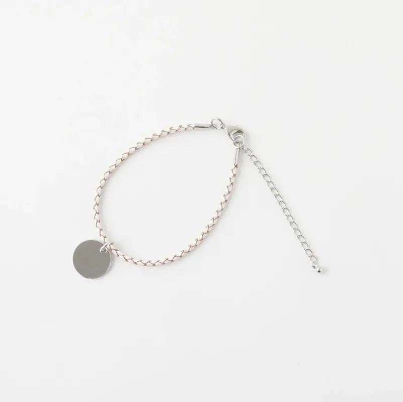 レザークラフトサークルネックレス