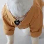 レザークラフトハートネックレス