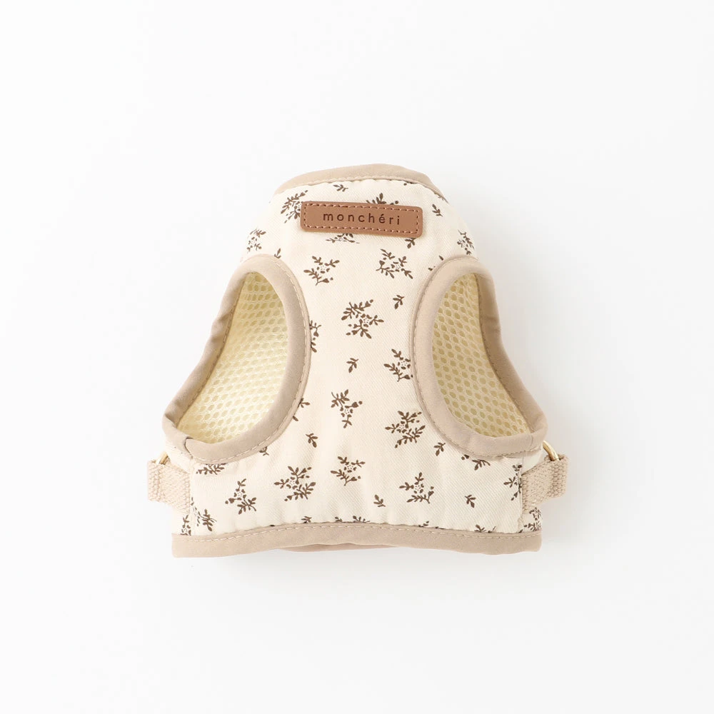 product_image_1763963823 ナチュラルフラワーハーネス+リードSET【名入れ刺繍対応】【旧モデル】
