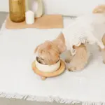 ウッドボールベースシングルフードボウル