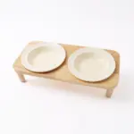 ナチュラルウッドダブルフードボウル