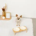 ナチュラルウッドダブルフードボウル