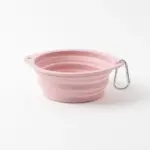 折りたたみカラーシリコンフードボウル フック付