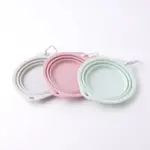 折りたたみカラーシリコンフードボウル フック付