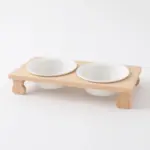 ウッドスタンドダブルフードボウル