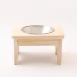 フードボウルスタンド(ウッド×ステンレス)